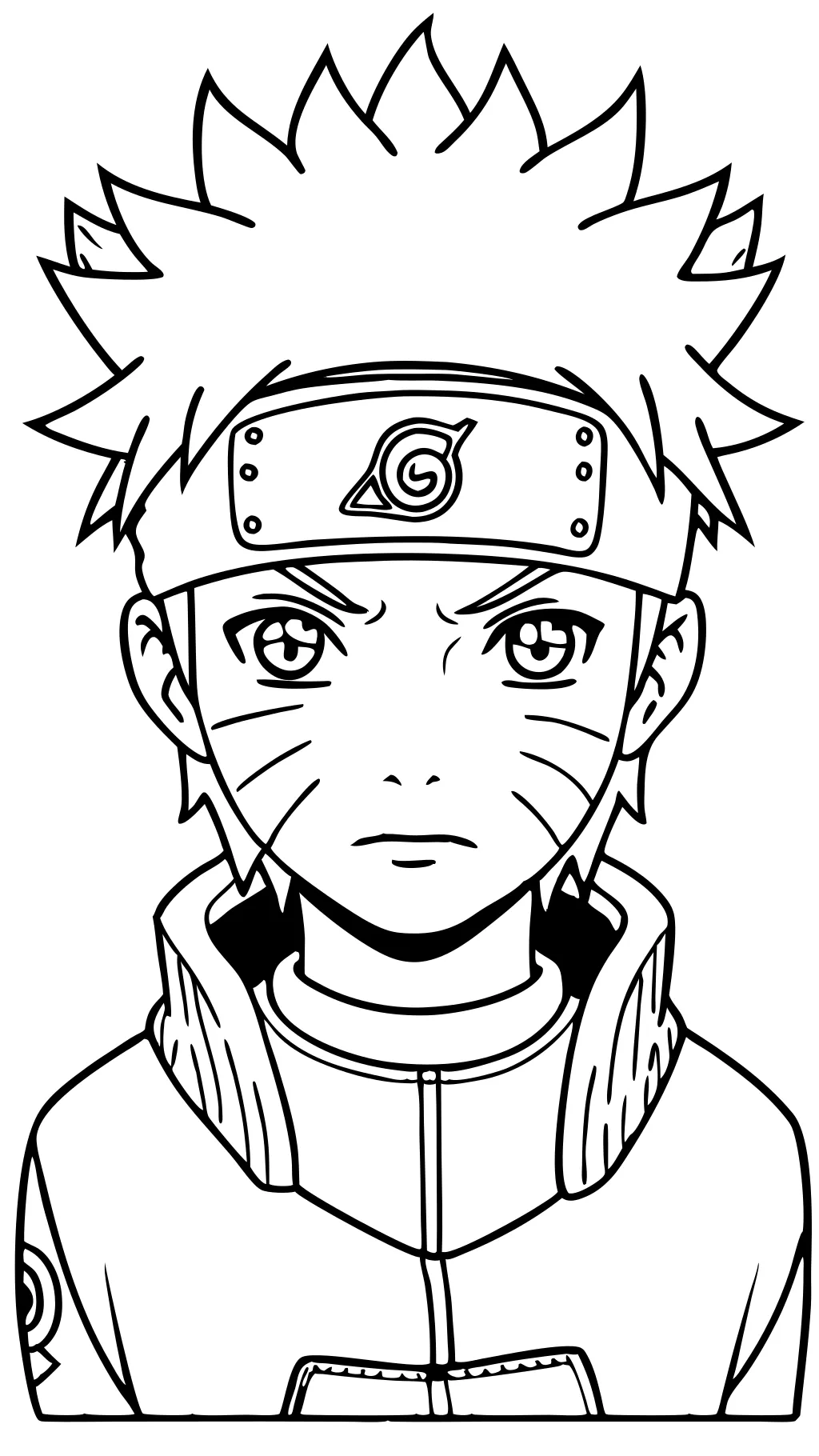 coloring page naruto